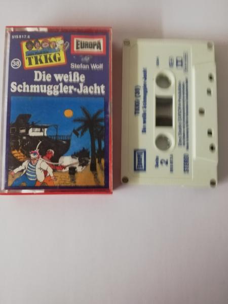 TKKG Folge 38 Die weiße Schmuggler Jacht  5-fach Silber geschraubt Weiß mit Blauen Druck 515817.6 Europa