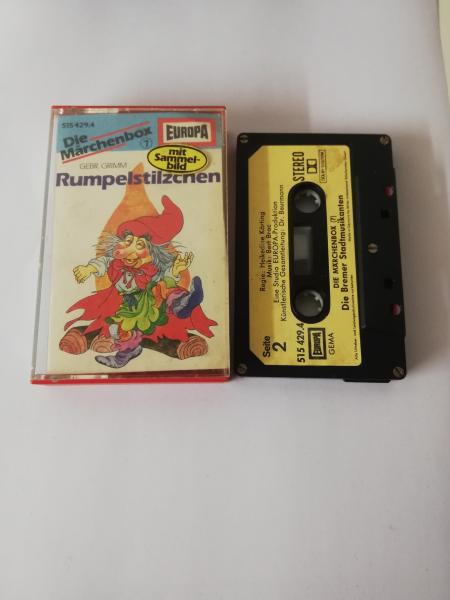 Die Märchenbox Folge 7 Rumpelstilzchen/Die Bremer Stadtmusikanten 5-fach Silber geschraubt Schwarz mit Beigen Aufkleber 515429.4 Europa