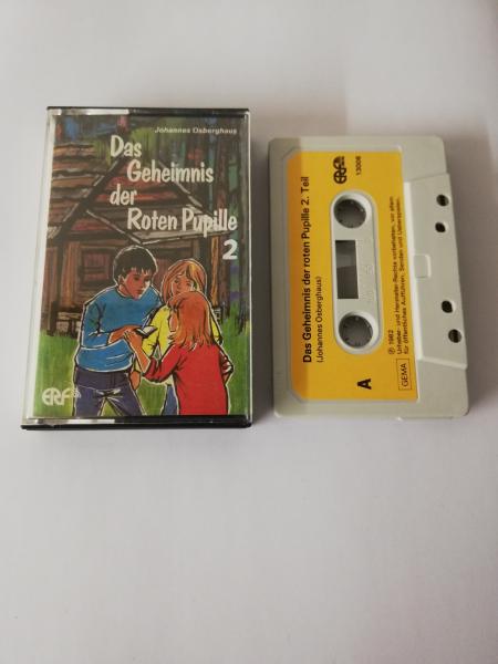 Das Geheimnis der roten Pupille 2.Teil Grau mit Orangen Aufkleber 13006 ERF Verlag(Innencover mit Aufkleber versehen)