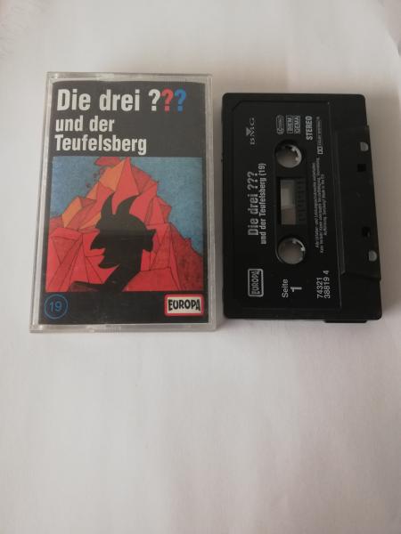 Die Drei Fragezeichen Folge 19 und der Teufelsberg Schwarz mit Weißen Druck 8287670761 4/1 Europa