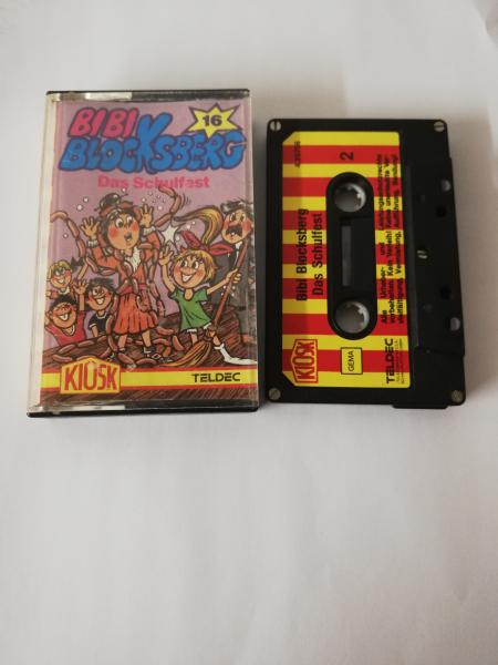 Bibi Blocksberg Folge 16 Das Schulfest 4-fach Silber geschraubt Schwarz mit Rot-Gelben Aufkleber 4.25706 CD Kiosk
