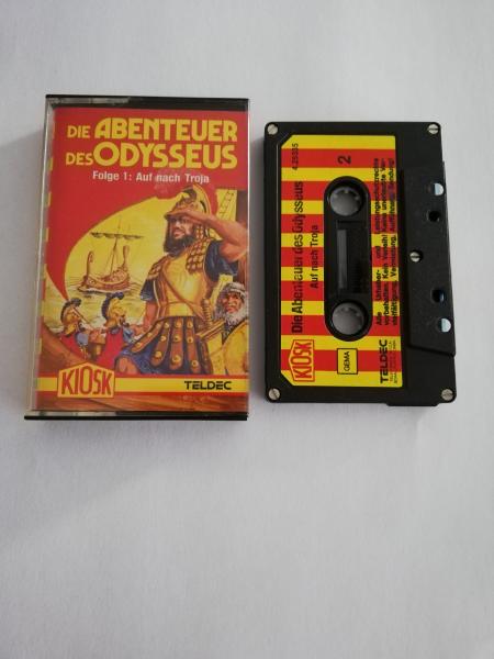 Die Abenteuer des Odysseus Folge 1 Auf nach Troja 5-fach Silber geschraubt Schwarz mit Rot Gelben Aufkleber 4.25335 CD Kiosk