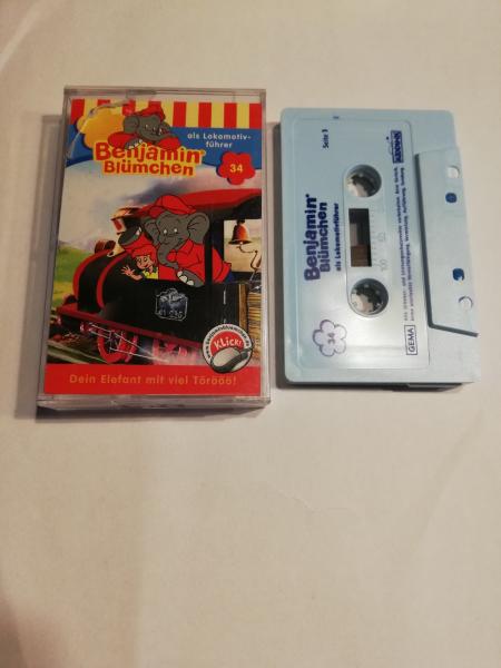 Benjamin Blümchen Folge 34 als Lokomotivführer Weiß mit Blauen Druck 4.27534 Kiddinx