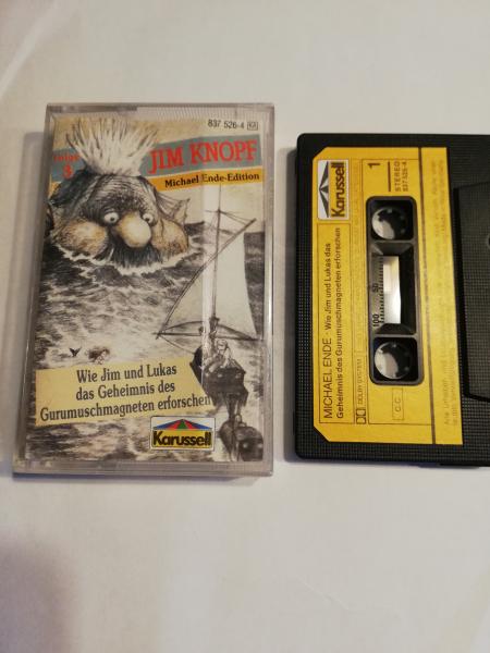 Jim Knopf Folge 3 Wie Jim und Lukas das Geheimnis des Gurumuschmagneten erforschen Schwarz mit Gelben Aufkleber 837526-4 Karussell