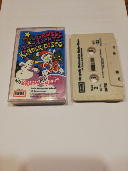 Die große Weihnachts-Kinder-Disco mit Bruno dem Disco-Hasen Weiß mit Schwarzen Druck 490162 Europa