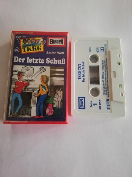 TKKG Folge 37 Der letzte Schuß Weiß mit Blauen Druck 515816.8 Europa