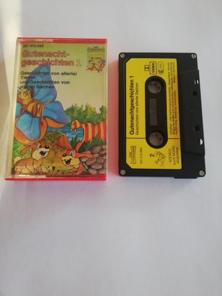 Gutenachtgeschichten 1 4-fach Silber Geschraubt Schwarz mit Gelben Aufkleber INT 415.065 Intercord