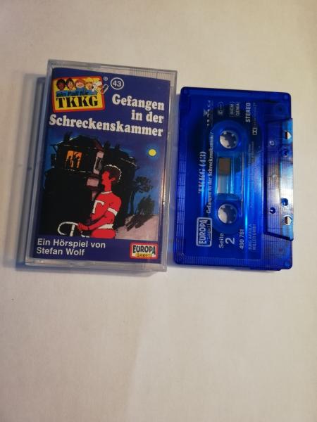 TKKG Folge 43 Gefangen in der Schreckenskammer Blau Transparent 490761 PC 209 Europa