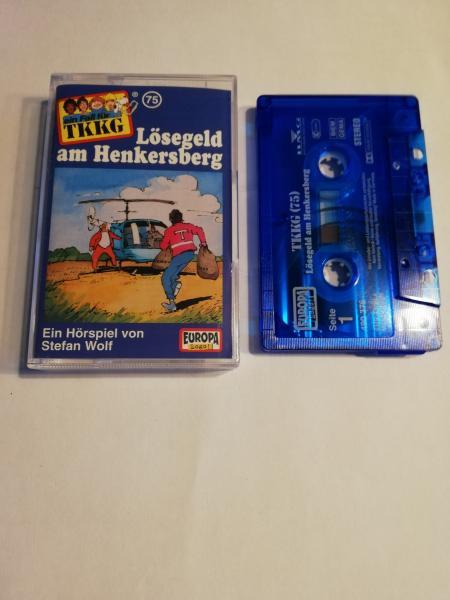 TKKG Folge 75 Lösegeld am Henkersberg Blau Transparent 490376 PC 209 Europa