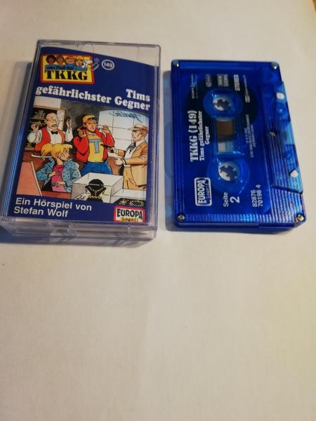 TKKG Folge 149 Tims gefährlichster Gegner 5-fach Silber geschraubt Blau Transparent 8287670198 4 Europa