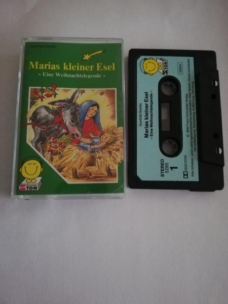 Marias kleiner Esel Eine Weihnachtslegende Schwarz mit Blauen Aufkleber 5285 Schneider-Ton