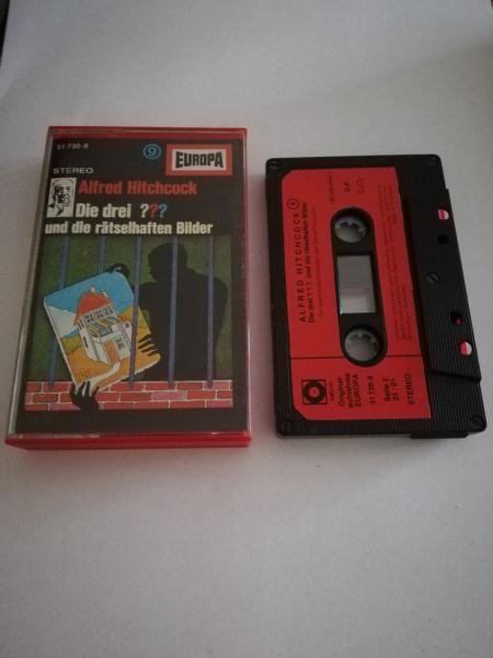 Die Drei Fragezeichen Folge 9 und die rätselhaften Bilder 5-fach Schwarz geschraubt Schwarz mit Roten Aufkleber 31738-8 Europa Sonocord Sonderauflage