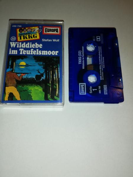TKKG Folge 32 Wilddiebe im Teufelsmoor Blau Transparent 490750-209 Europa
