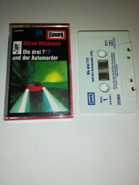 Die Drei Fragezeichen Folge 40 und die Automarder Weiß mit Blauen Druck 515940.7 Europa