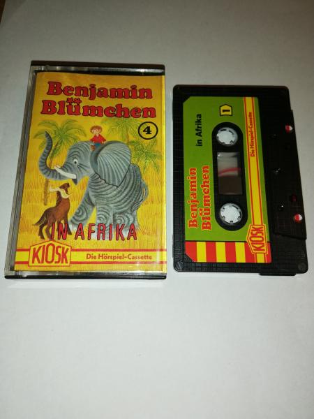 Benjamin Blümchen Folge 4 in Afrika 5-fach Schwarz geschraubt Schwarz mit Grünen Cover 4.23938 CD Kiosk