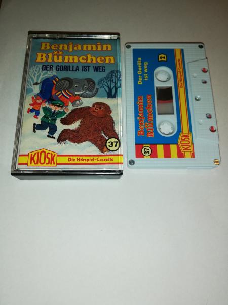 Benjamin Blümchen Folge 37 Der Gorilla ist weg 5-fach Silber geschraubt Weiß mit Blauen Cover 4.27537 CD Kiosk