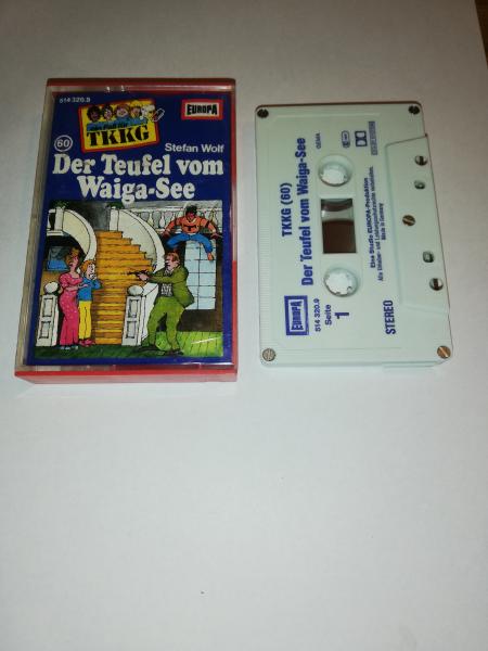 TKKG Folge 60 Der Teufel vom Waiga-See 5-fach Silber geschraubt Weiß Blau 514320.9 Europa(Großes Fenster)