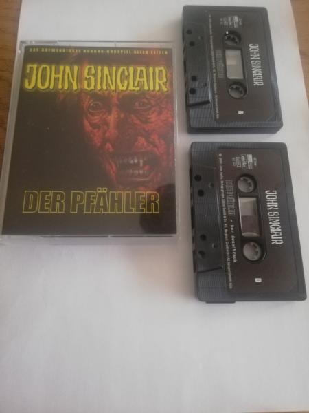 Geisterjäger John Sinclair Der Pfähler Schwarz mit Weißen Druck SE02 SPV