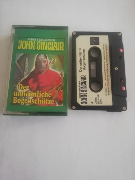 Geisterjäger John Sinclair Folge 42 Der unheimliche Bogenschütze 5-fach Silber geschraubt Schwarz mit Weißen Aufkleber 069 Tonstudio Braun