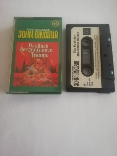 Geisterjäger John Sinclair Folge 14 Das Buch der grausamen Träume 5-fach Schwarz geschraubt Schwarz mit Weißen Aufkleber 084 Tonstudio Braun