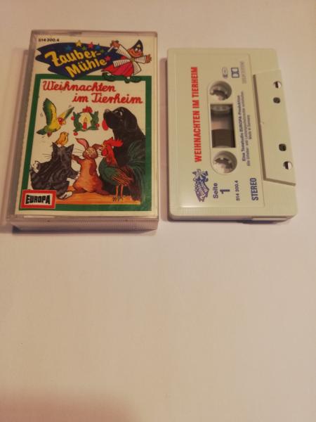 Zaubermühle Weihnachten im Tierheim Weiß mit Rot Blauen Druck 514300.4 Europa