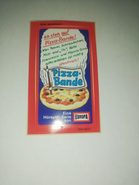 Pizza Bande Hörspielkassetten-Aufkleber Ich steh auf Pizza-Bande ! Europa