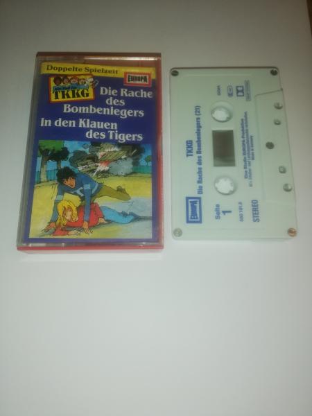 TKKG Doppelfolge 21/22 Die Rache des Bombenlegers/In den Klauen des Tigers 5-fach Silber geschraubt Weiß Blau 61005 5 Club Edition Europa