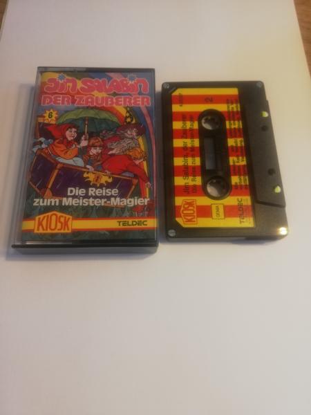 Jim Salabim Der Zauberer Folge 6 Die Reise zum Meister-Magier 4-fach Silber geschraubt Schwarz mit Rot-Gelben Aufkleber 4.24426 CD Teldec (Neonband)