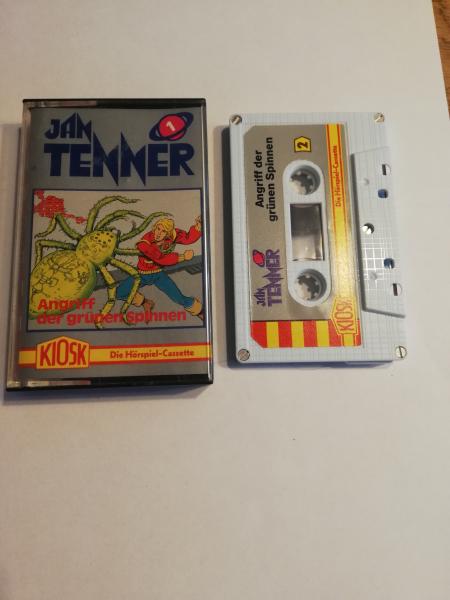 Jan Tenner Folge 1 Angriff der grünen Spinnen 5-fach Silber geschraubt Weiß mit Grauen Aufkleber 4.27701 CD Kiosk