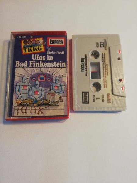 TKKG Folge 15 Ufos in Bad Finkenstein Grau mit Schwarzen Druck 490733 Europa(Großes Fenster)