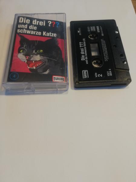 Die Drei Fragezeichen Folge 4 und die schwarze Katze Schwarz 7432138804 4(Schriftzug Logo fehlt) Europa
