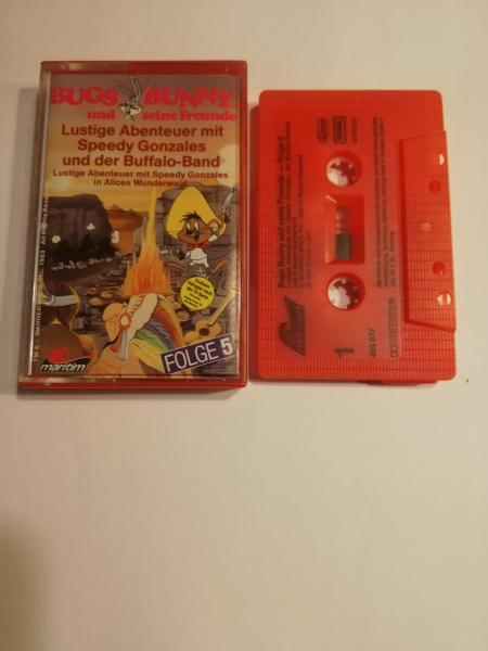 Bugs Bunny Folge 5 Lustige Abenteuer mit Speedy Gonzales und der Buffalo-Band Rot mit Schwarzen Druck 495077-211 Maritim