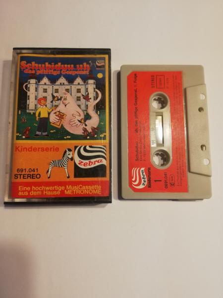 Schubiduuh..uh das pfiffige Gespenst Grau mit Roten Aufkleber 0691.041 Zebra