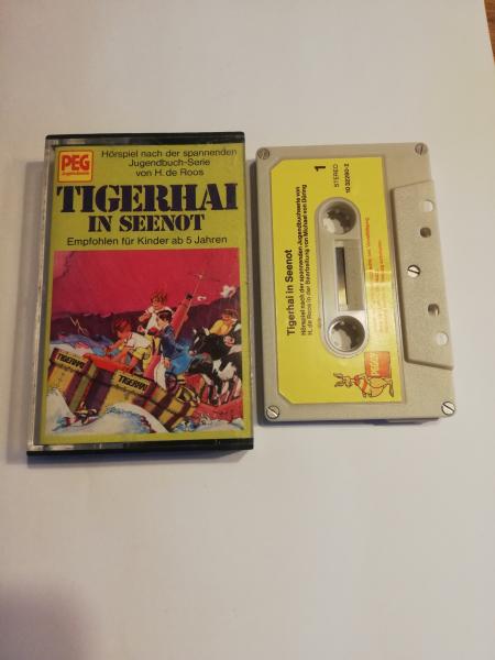 Tigerhai in Seenot 5-fach Silber geschraubt Grau mit Gelben Aufkleber 1032280-2 PEG/PEGGY