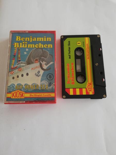 Benjamin Blümchen Folge 5 Auf hoher See 5-fach Silber geschraubt Schwarz mit Grünen Cover 4.23939 CD Kiosk