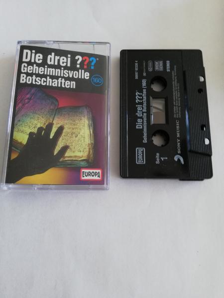 Die Drei Fragezeichen Folge 160 Geheimnisvolle Botschaften Schwarz mit Weißen Druck 8869792330 4 Europa