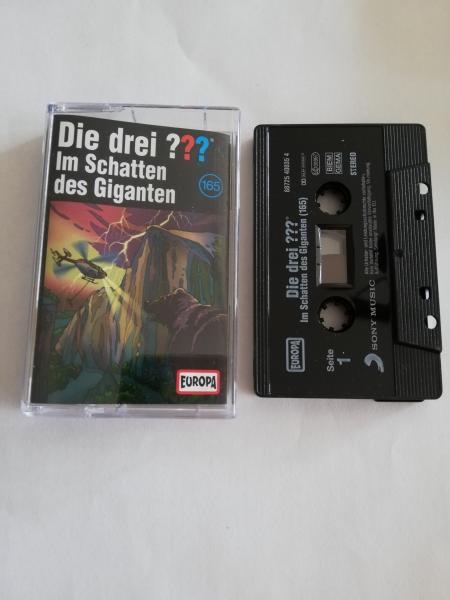 Die Drei Fragezeichen Folge 165 Im Schatten des Giganten Schwarz mit Weißen Druck 8872540035 4 Europa