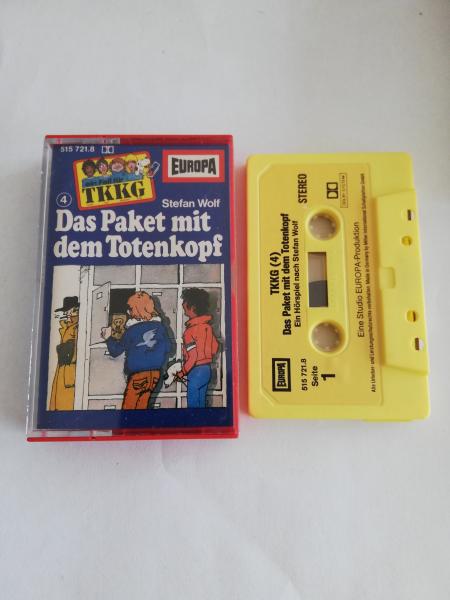 TKKG Folge 4 Das Paket mit dem Totenkopf Gelb mit Gelben Aufkleber 515721.8 Europa