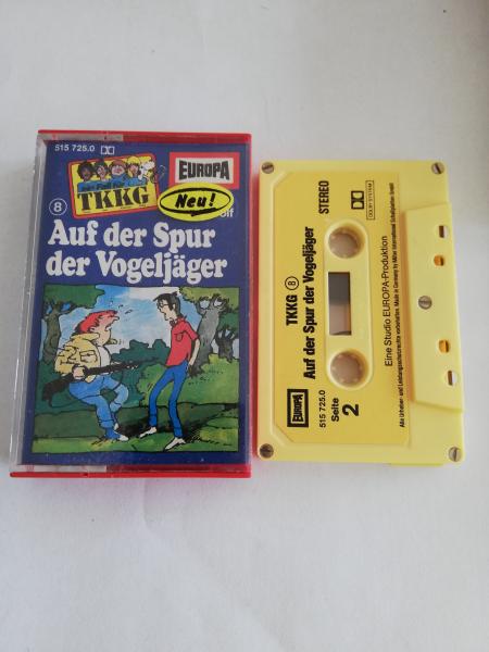 TKKG Folge 8 Auf der Spur der Vogeljäger 5-fach Silber geschraubt Gelb mit Gelben Aufkleber 515725.0 Europa