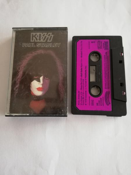 Kiss Paul Stanly Schwarz mit Pinken Aufkleber Casablanca NB 17054 Bellaphon
