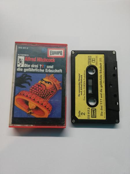 Die Drei Fragezeichen Folge 17 und die gefährliche Erbschaft 4-fach Silber geschraubt Schwarz mit Beigen Aufkleber 515917.2 Europa