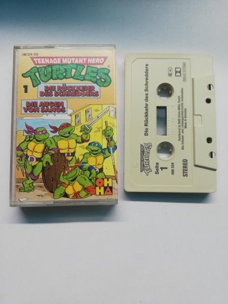 Teenage Mutant Hero Turtles Folge 1 Die Rückkehr des Schredders/Die Augen von Sanos Grau mit Schwarzen Druck 490324-215 OHHA