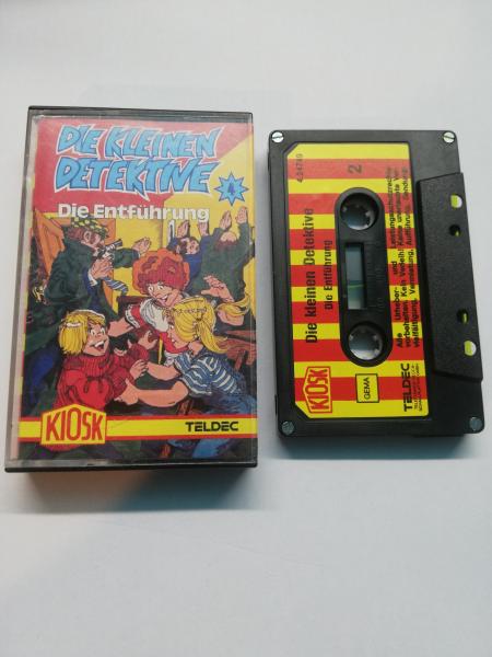 Die kleinen Detektive Folge 4 Die Entführung 4-fach Silber geschraubt Schwarz mit Rot Gelben Aufkleber 4.24749 Neonband CD Teldec