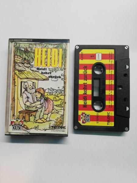 Heidi Folge 2 kehrt zurück 4-fach Silber geschraubt Schwarz mit Rot-Gelben Aufkleber 4.23907 CD Kiosk Teldec