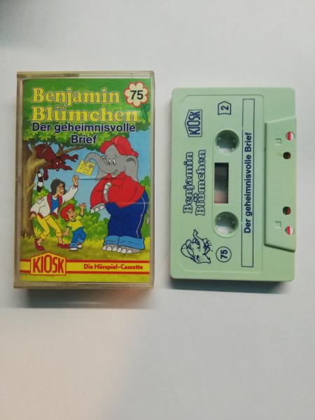 Benjamin Blümchen Folge 75 Der geheimnisvolle Brief Weiß mit Blauen Druck Kiosk Der grüne Punkt