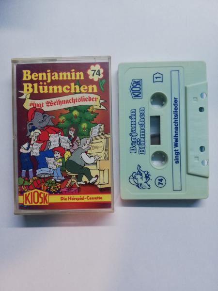 Benjamin Blümchen Folge 74 singt Weihnachtslieder Weiß mit Blauen Druck Kiosk Der grüne Punkt