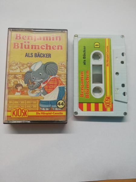 Benjamin Blümchen Folge 44 als Bäcker 5-fach Silber geschraubt Weiß mit Grünen Cover 4.27544 CD Kiosk