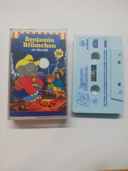 Benjamin Blümchen Folge 50 als Sheriff Hellblau mit Blauen Druck 4.27550 Kiosk(Blaues Cover)