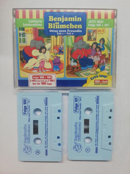 Benjamin Blümchen Folge 100+101 Hellblau mit Blauen Druck Limitierte Sonderedition 12100 Kiddinx