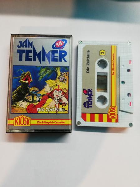 Jan Tenner Folge14 Die Zeitfalle 5-fach Silber geschraubt Weiß mit Grauen Aufkleber 4.25708 CD Kiosk